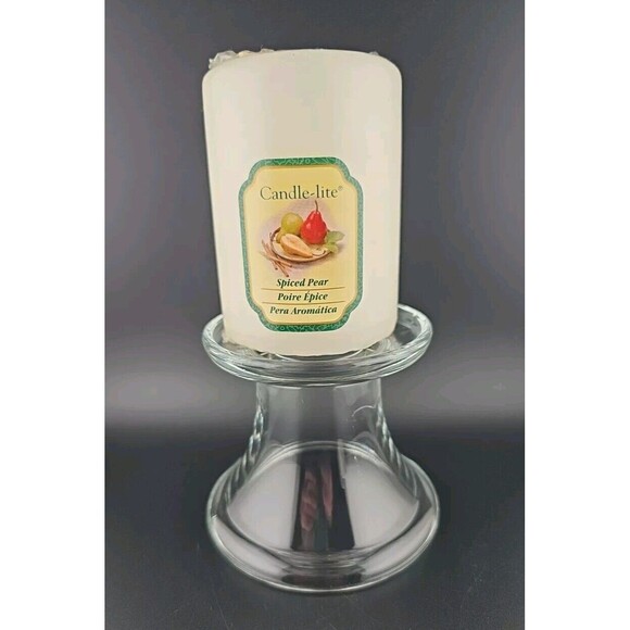 Colony Ambiance Votive & Pillar Round Clear Glass Candleholder Set With Candle - Picture 3 of 14